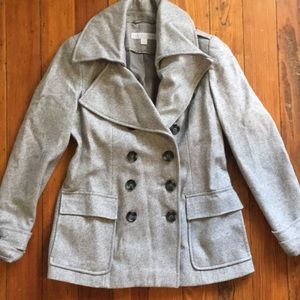New York & Company Grey Pea Coat